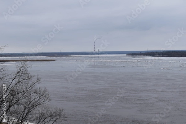Obraz Pechora River. Spring 2