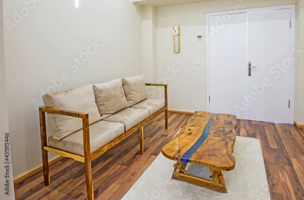 Fototapeta Interior design of luxury apartment living room