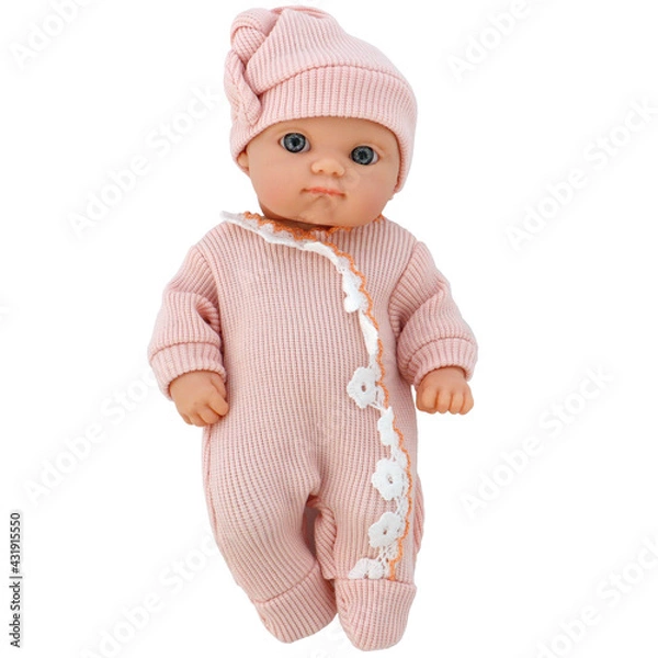 Obraz toy child baby doll isolated
