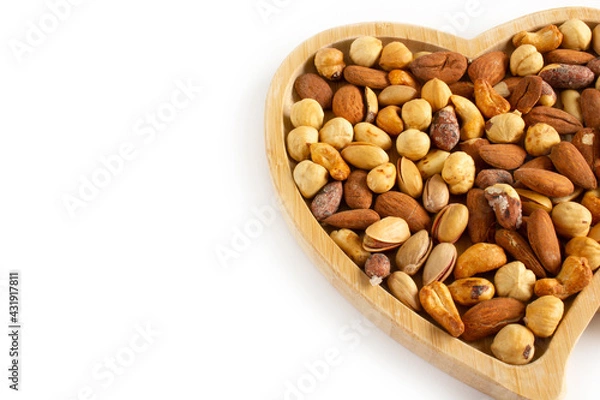 Obraz Freshly Roasted Mixed Nuts Plate