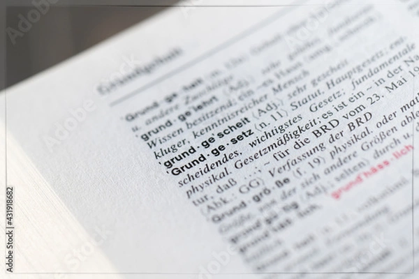 Fototapeta Grundgesetz