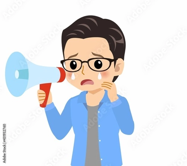 Fototapeta メガネを掛けた若い男性