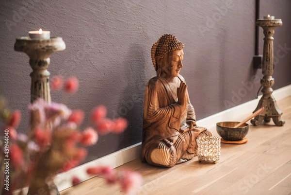 Fototapeta Wooden buddha.