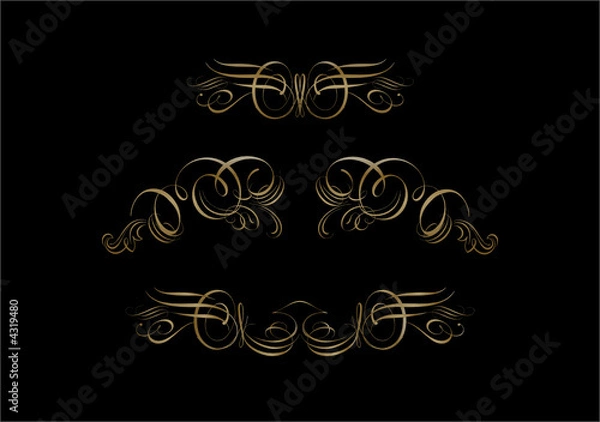 Fototapeta Ornate Scroll Vector                