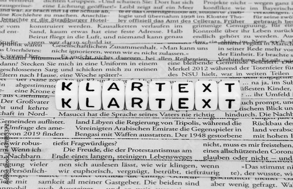 Fototapeta Klartext