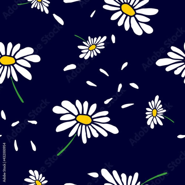 Obraz Seamless floral pattern with hand draw spring flower