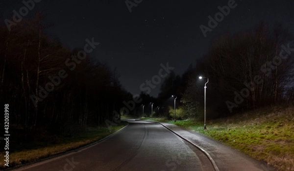 Obraz road in the night