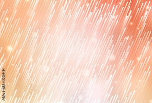 Fototapeta Light Orange vector background with straight lines.