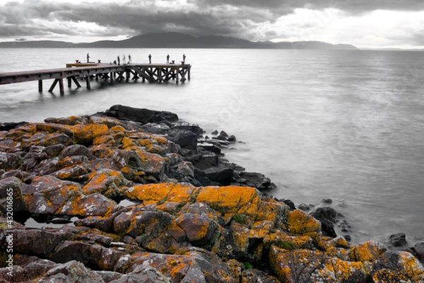 Obraz pier on the beach