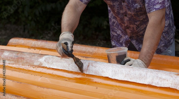 Obraz réparation coque bateau