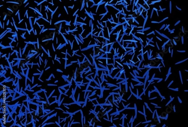 Fototapeta Dark BLUE vector texture with colored lines.