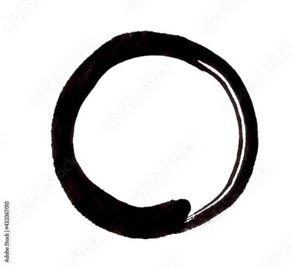 Obraz 円相　筆文字