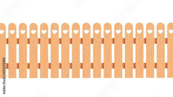 Obraz wooden fence isolated