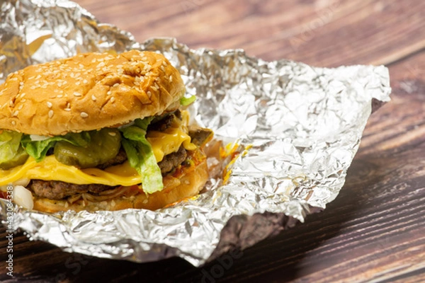 Fototapeta a hamburger 