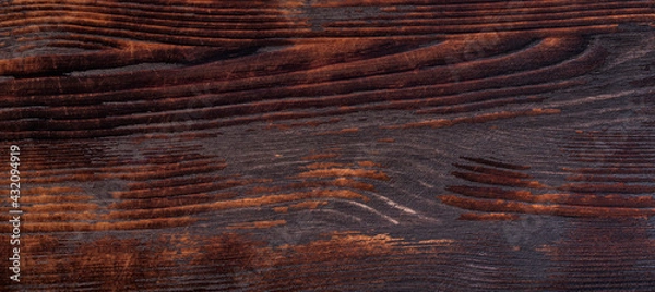 Obraz Old grungy rustic burning wood surface texture