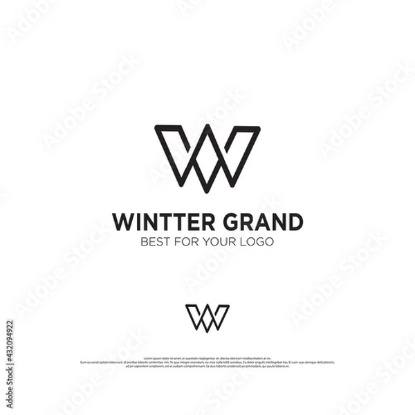 Fototapeta ELEGANT INITIAL LOGO