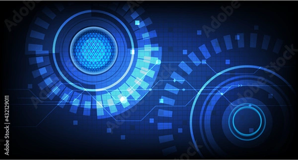 Obraz Abstract background with modern circle