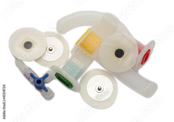 Fototapeta canule elettrodi e rubinetto