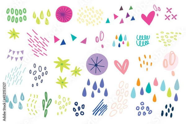 Obraz Vector set of graphic elements.