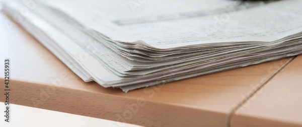 Obraz Newspaper on the table