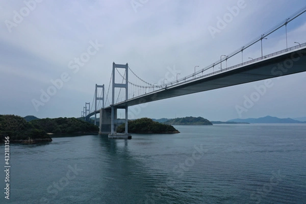 Fototapeta 愛媛県今治市　来島海峡大橋