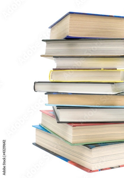 Fototapeta stack of different books