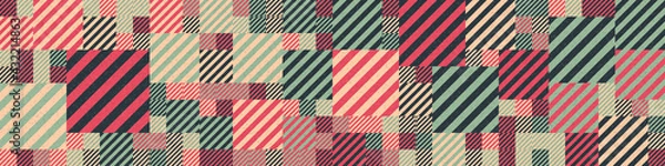 Fototapeta Abstract Geometric Pattern generative computational art illustration