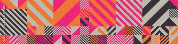 Fototapeta Abstract Geometric Pattern generative computational art illustration