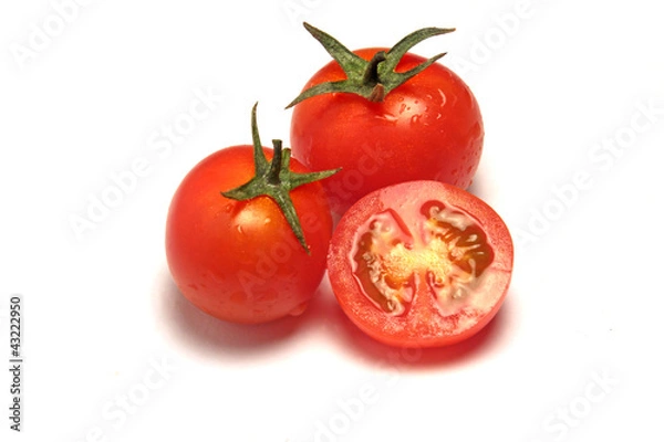 Obraz Tomates cherry cortado