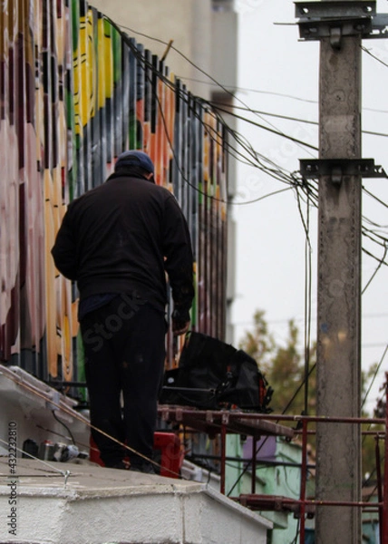 Obraz worker in high