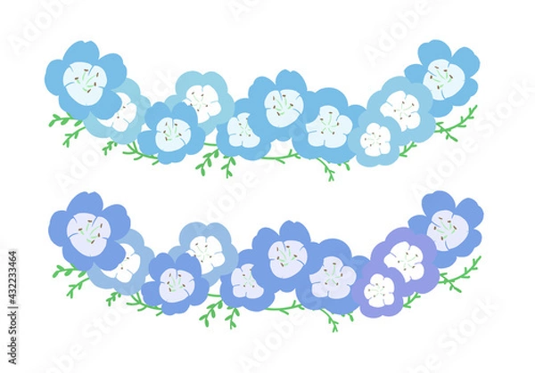 Fototapeta ネモフィラ　オーナメント