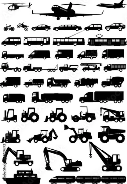 Obraz All types of transport