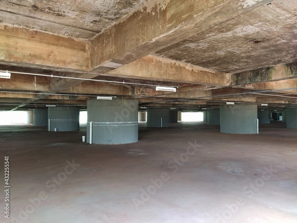 Obraz abandoned factory parking