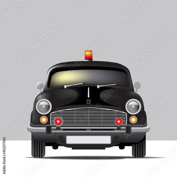Obraz Black Ambassador Cab Front view
