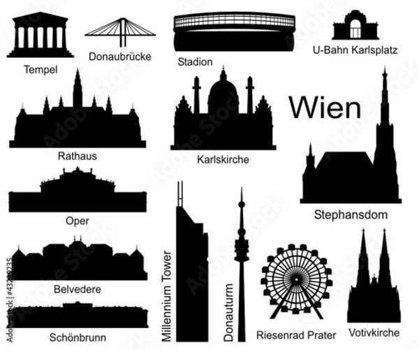 Fototapeta Zestaw konstrukcyjny Vienna