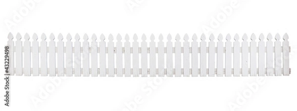 Fototapeta biały płot