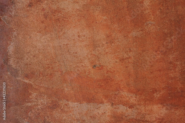 Fototapeta Background with rust, brown rusty iron texture.
