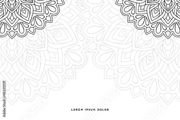 Obraz Dreamy wallpaper with mandala pattern