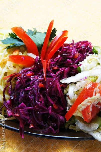 Obraz fresh salad, cabbage