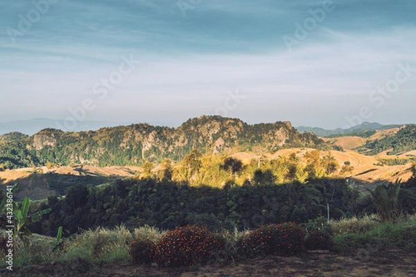Fototapeta landscape with mountains