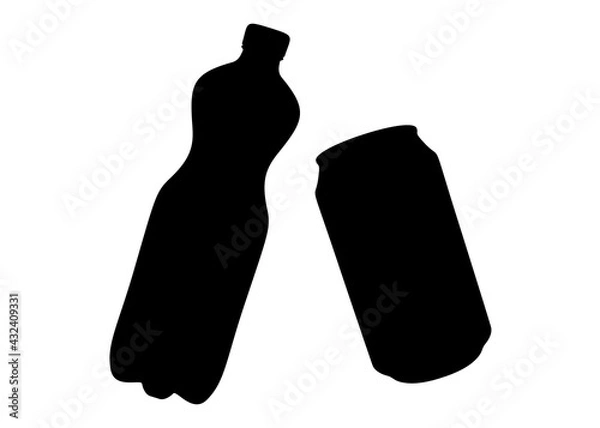 Obraz Bottled sweet water included. Vector image.