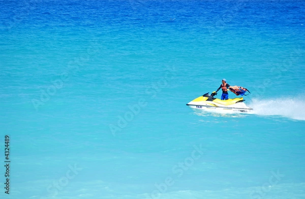 Fototapeta jetski in cancun