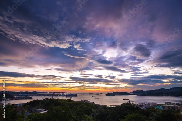 Obraz 長崎の夕陽