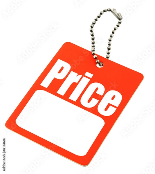 Obraz price tag with copy space