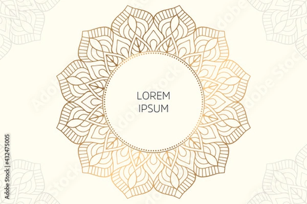 Fototapeta Dreamy wallpaper with mandala pattern