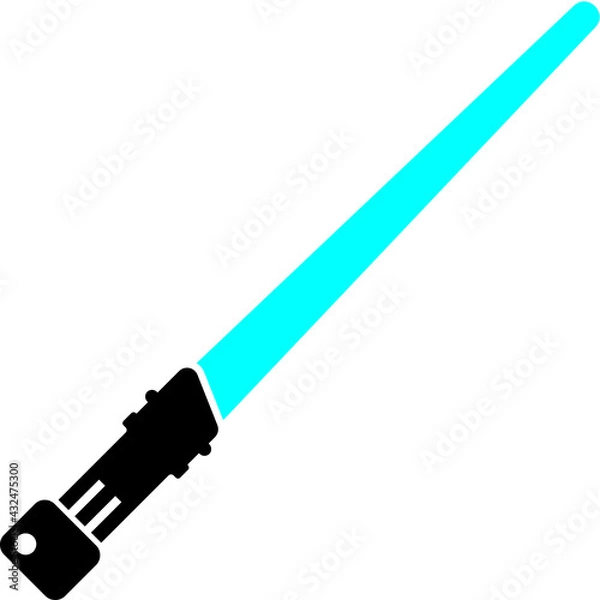 Obraz Vector illustration of the lightsaber