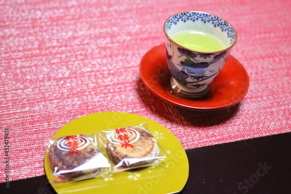 Obraz 和菓子とお茶