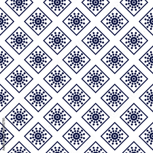 Fototapeta Mandala Pattern Stencil doodles sketch good mood