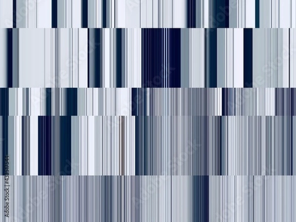 Fototapeta Modern background with dead pixel and bug, glitch and error signal. Optical distortion, overlapping geometric. It can be used for web design, printed products and visualization of music.