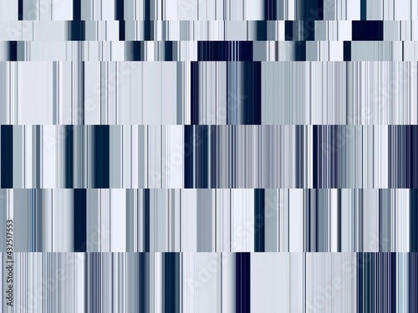 Fototapeta Modern background with dead pixel and bug, glitch and error signal. Optical distortion, overlapping geometric. It can be used for web design, printed products and visualization of music.